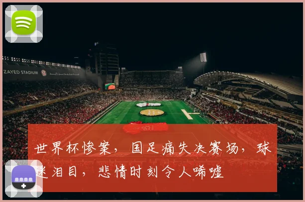 世界杯惨案，国足痛失决赛场，球迷泪目，悲情时刻令人唏嘘